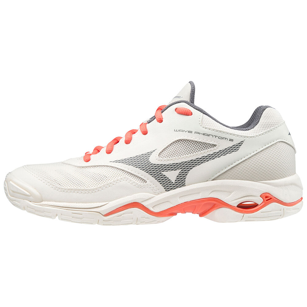 Scarpe Da Pallamano Mizuno Wave Phantom 2 Donna - Bianche - 65819-RJNU